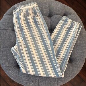 American Eagle Striped Mom Jeans Size 4